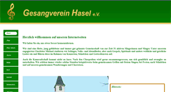 Desktop Screenshot of gesangverein-hasel.de