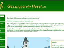 Tablet Screenshot of gesangverein-hasel.de
